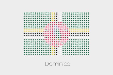 Dominika bir bayrak çizimi