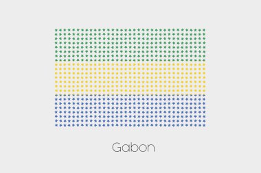 Gabon bir bayrak çizimi