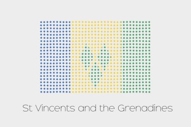Saint Vincents ve Grenadinler bir bayrak çizimi