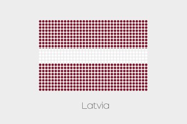Letonya bayrağı resmi