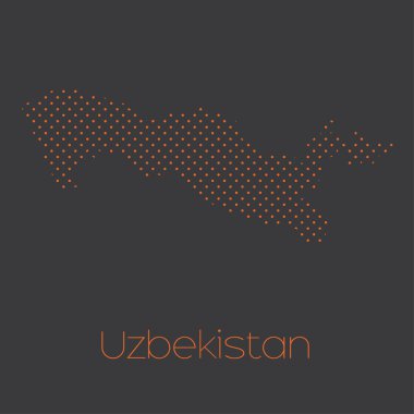 Özbekistan'ın ülke Haritası