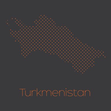 Türkmenistan ülke Haritası