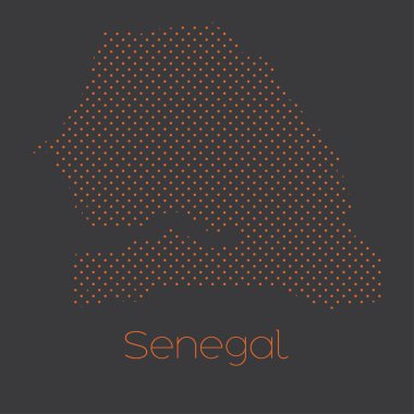 Senegal ülke Haritası