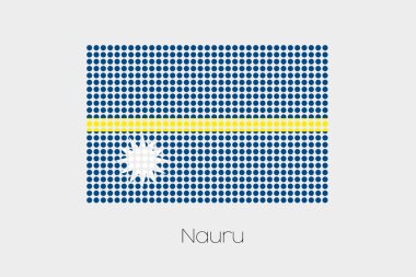 Nauru bir bayrak çizimi