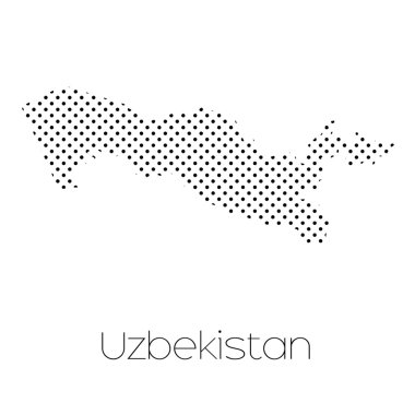 Özbekistan'ın ülke Haritası