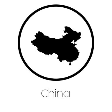 Çin ülkesinin haritası.