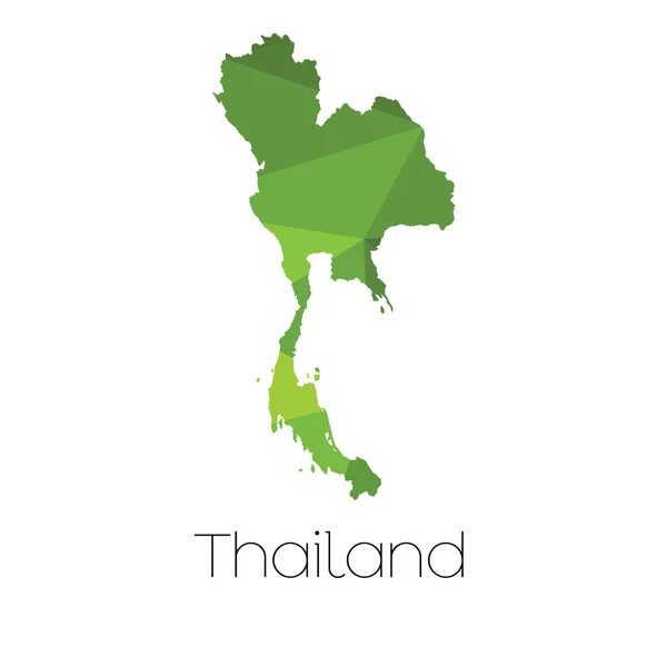 タイの国の地図 — ストック写真