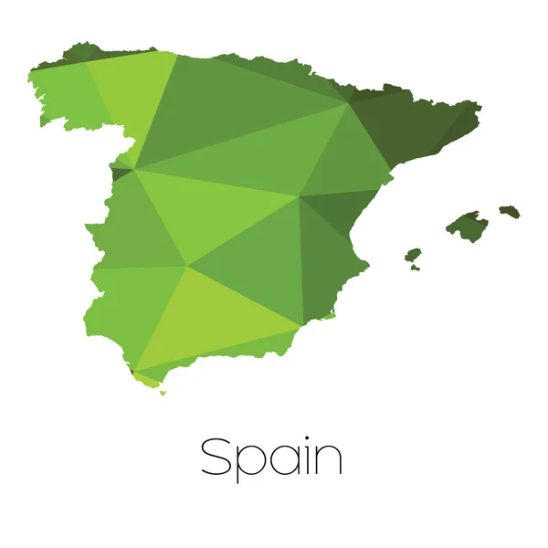 Карта Испании Испания — стоковое фото