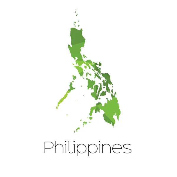 Une Carte Pays Des Philippines Philippines — Photo