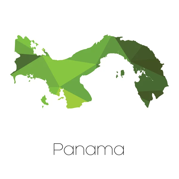 Mapa Del País Panamá Panamá —  Fotos de Stock