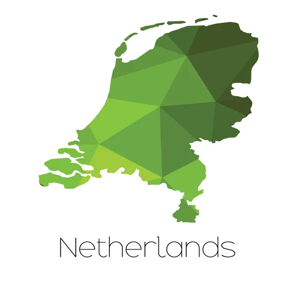 Map Country Netherlands Netherlands — Stock Photo, Image