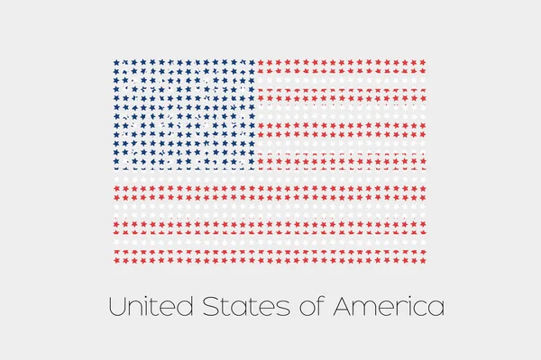 Een Illustratie Van Vlag Van Verenigde Staten Van Amerika — Stockfoto