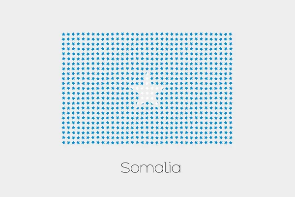 Een Illustratie Van Vlag Van Somalië — Stockfoto