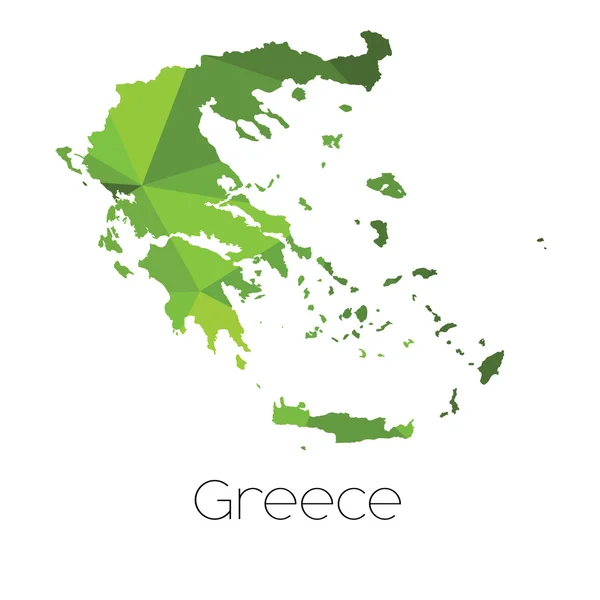 Mapa Del País Grecia Grecia — Foto de Stock