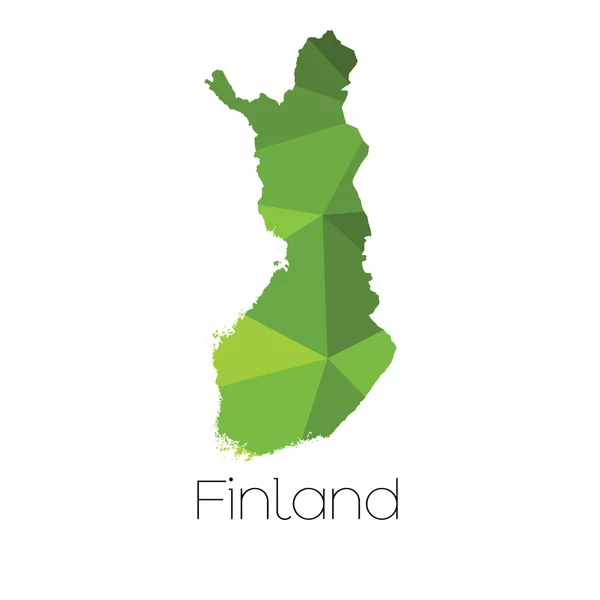 Kaart Van Het Land Van Finland Finland — Stockfoto