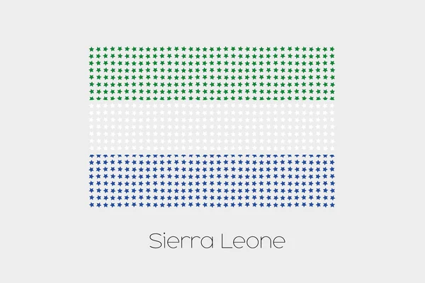 Illustration Drapeau Sierraleone — Photo