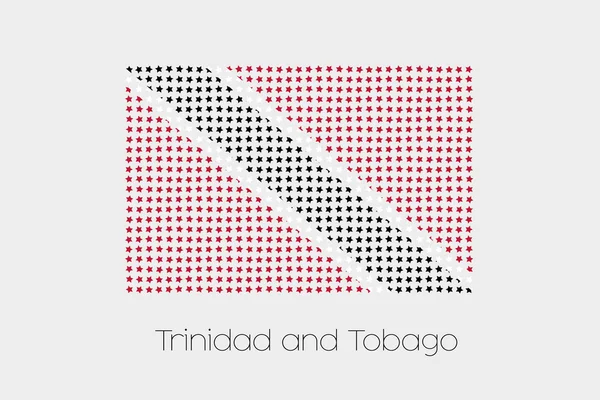 Uma Ilustração Bandeira Trinidad Tobago — Fotografia de Stock