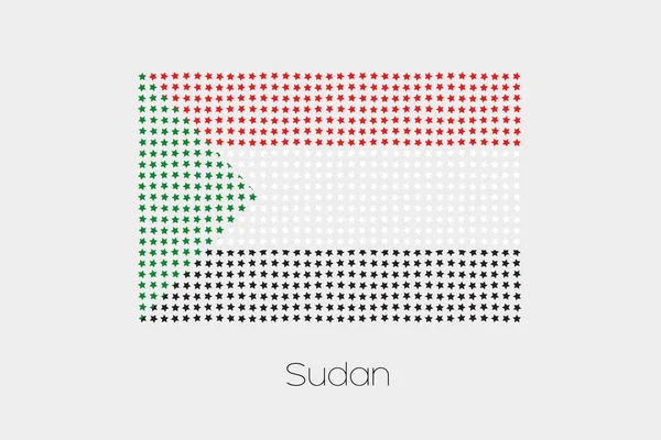 Flagga Illustration Sudan — Stockfoto