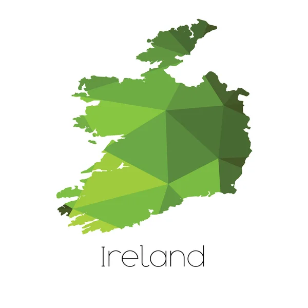 Une Carte Pays Irlande Irlande — Photo