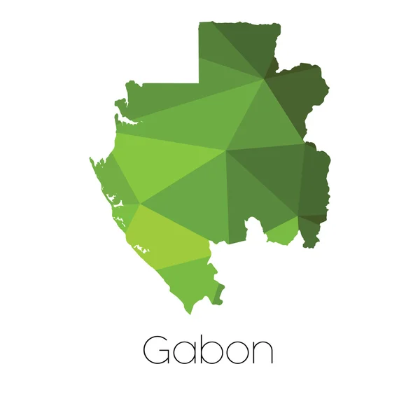 Carte Gabon Gabon Gabon — Photo