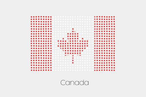 Uma Ilustração Bandeira Canadá — Fotografia de Stock