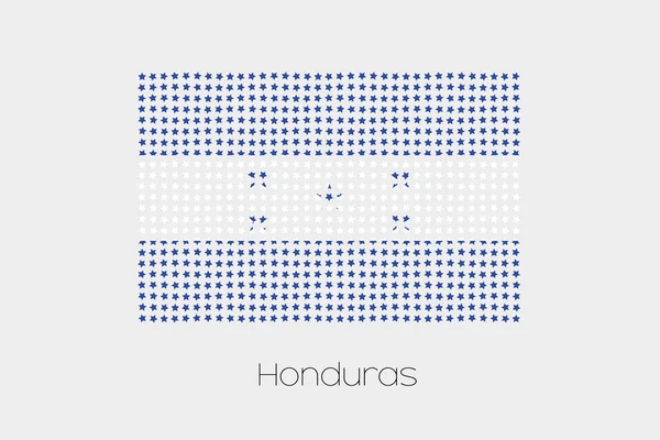 Een Illustratie Van Vlag Van Honduras — Stockfoto