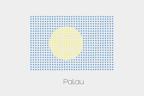 Palau bir bayrak çizimi