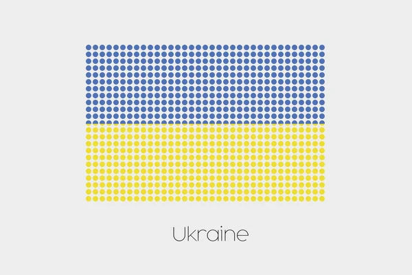 Una Ilustración Bandera Ucrania — Foto de Stock