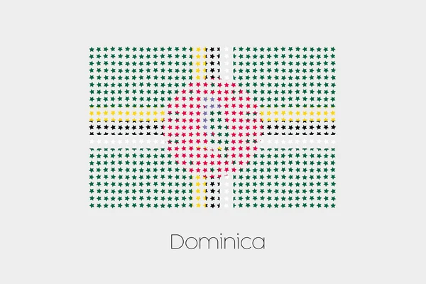 Dominika bir bayrak çizimi