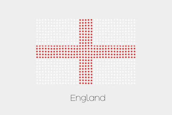 Eine Flaggenillustration Von England — Stockfoto