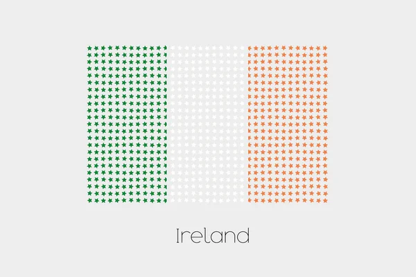 Eine Flagge Illustration Von Irland — Stockfoto