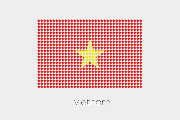 Una Ilustración Bandera Vietnam — Foto de Stock