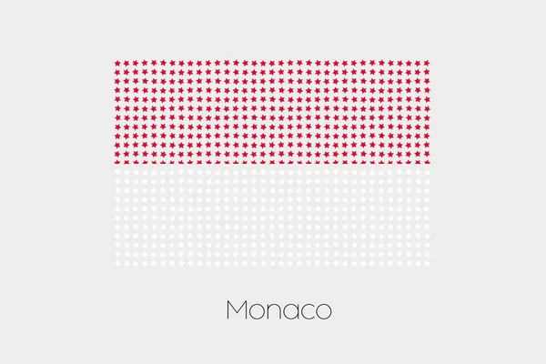 Flagga Illustration Monaco — Stockfoto