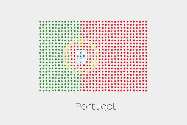 Flaga Ilustracja Portugalii — Zdjęcie stockowe