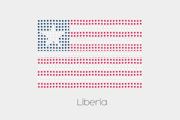 Иллюстрация Флага Либерии — стоковое фото