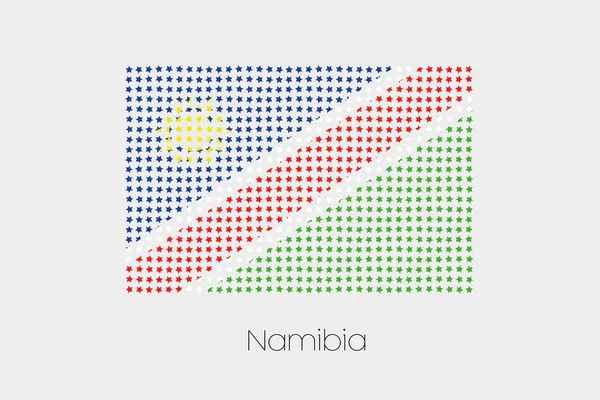 Illustration Drapeau Namibien — Photo