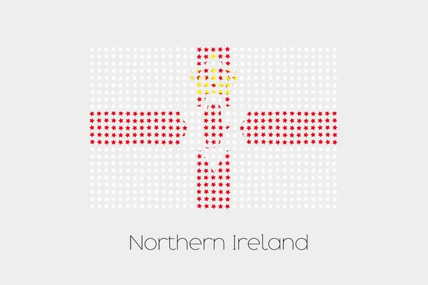 Illustration Drapeau Irlande Nord — Photo