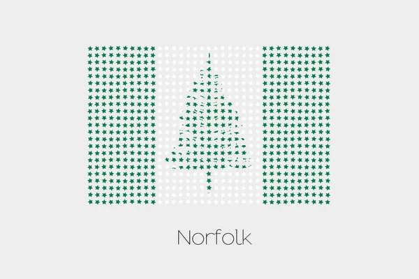 Norfolk bir bayrak çizimi