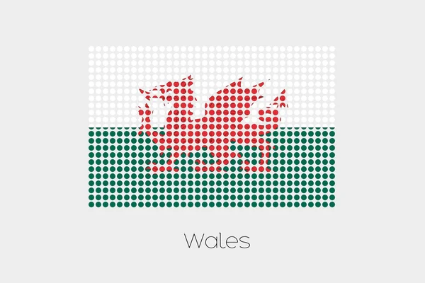 Иллюстрация Флага Уэльса — стоковое фото
