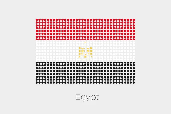 Иллюстрация Флага Египта — стоковое фото