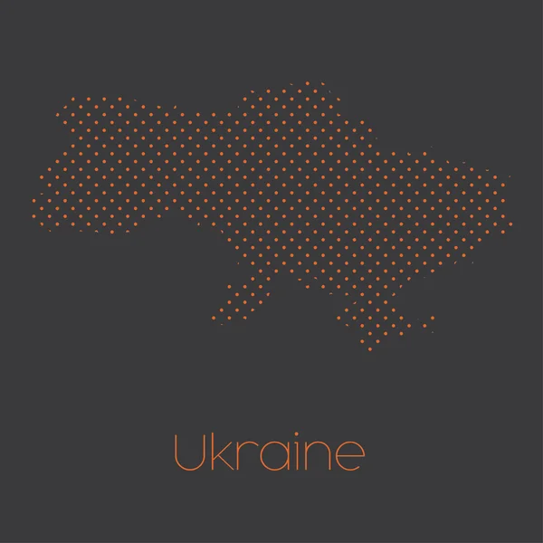 Mapa Země Ukrajina — Stock fotografie