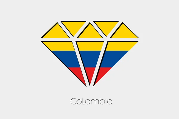 Фантазия Внутри Алмаза Колумбии — стоковое фото
