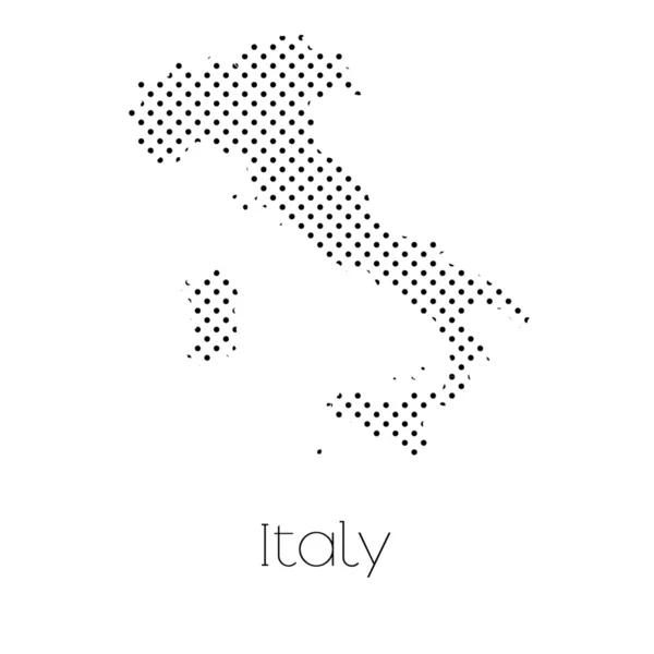 Mapa País Itália — Fotografia de Stock