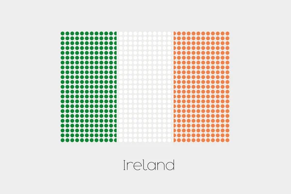 Uma Ilustração Bandeira Irlanda — Fotografia de Stock