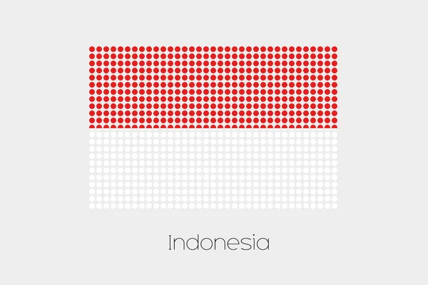 Eine Flaggenillustration Von Indonesien — Stockfoto