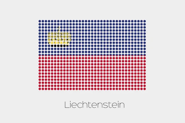 Illustration Drapeau Liechtenstein — Photo
