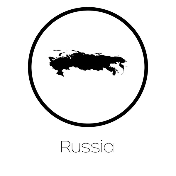 Карта Страны России — стоковое фото