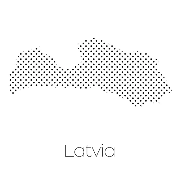 Mapa Del País Letonia — Foto de Stock