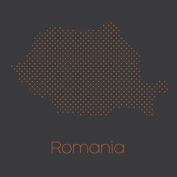 ルーマニアの国の地図 — ストック写真