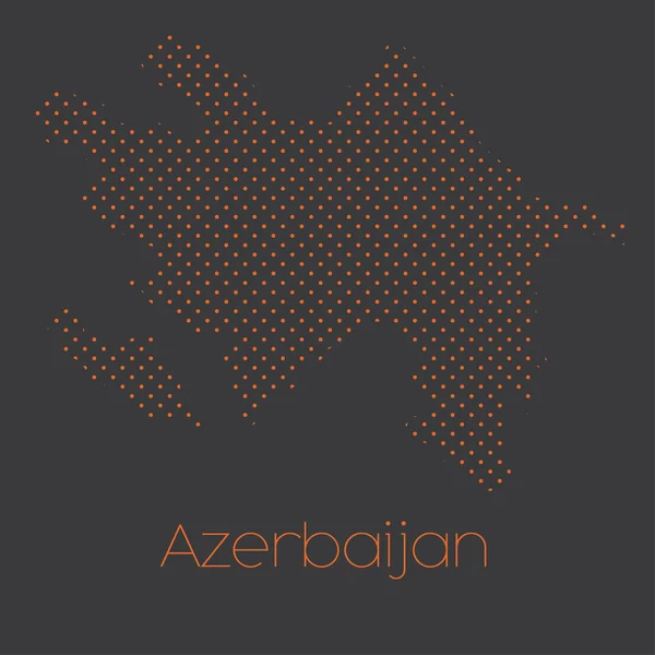 Una Mappa Del Paese Azerbaijan — Foto Stock